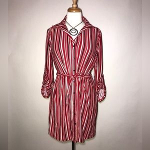 Riley and James Button Up Soft Stretchy Shirt Dress